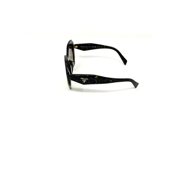 Prada Geometric SPR 16W-F Sunglasses Black Yellow Marble main image 6